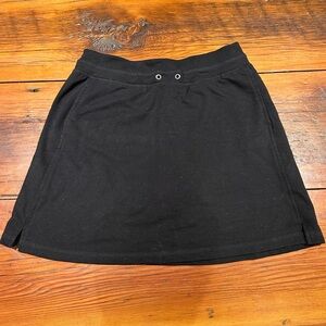 GreenTea Pull-on Summer Skirt (Skort), Black, Women's Small